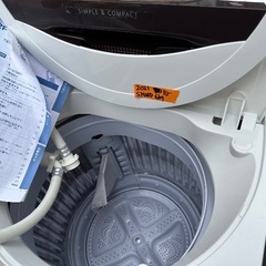 🟧洗濯機番号69 SHARP 2021年製 【多機能6kg】大阪府内全域配達無料 設置動作確認込み 保管場所での引取は値引きしますの画像