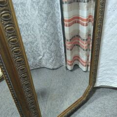 アンティーク調　全身鏡　ミラーの画像