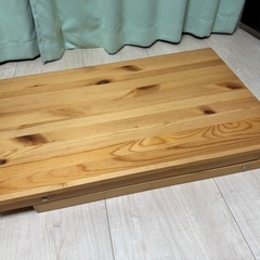 【無印良品】折りたたみダイニングテーブル＆チェア2脚セットの画像