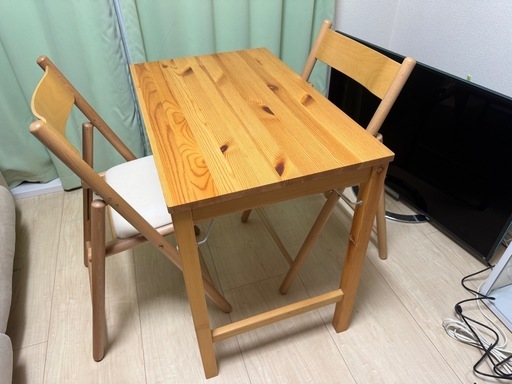 無印良品】折りたたみダイニングテーブル＆チェア2脚セット (G-Create