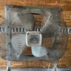 三菱　工業用扇風機　E-50A 2台連結　昭和レトロの画像