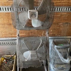 三菱　工業用扇風機　E-50A 2台連結　昭和レトロの画像