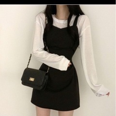 ビスチェミニワンピース キャミワンピース ブラック 黒 の画像