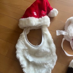 ワンコのサンタ衣装の画像