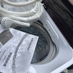 🟧洗濯機番号73 Hisense 2021年製【多機能 8kg 風乾燥機能など】大阪府内全域配達無料 設置動作確認込み 保管場所での引取は値引きしますの画像