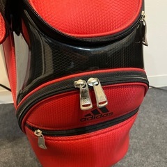 【綺麗】ゴルフバッグ アディダス(adidas) 赤 の画像