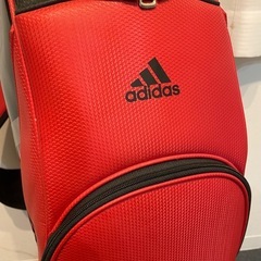 【綺麗】ゴルフバッグ アディダス(adidas) 赤 の画像