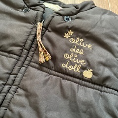 90 OLIVE des OLIVE DOLL 中綿ジャケット　黒の画像