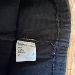 UNIQLO リブレギンス　パンツ　100センチ　ブラックの画像