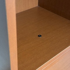 フラップラック マガジンラック 収納 ダークブラウン 木製 キャビネット 2段の画像