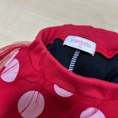【新品✨】BABY DOLL チュールスカート付きストレッチパンツ80cmの画像
