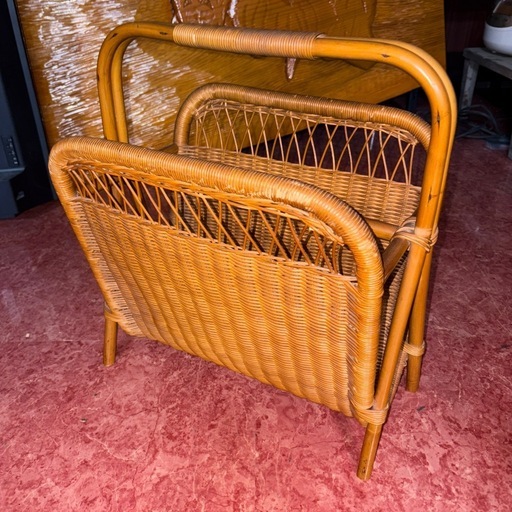 G1124 マガジンラック雑誌ラック籐家具ラタン家具 (pa) 久留米の