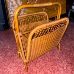 G1124 マガジンラック　雑誌ラック　籐家具　ラタン家具の画像