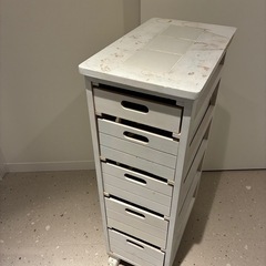 萩原 キッチンストッカー キッチンラック 野菜ストッカー キャスター付の画像