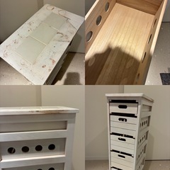 萩原 キッチンストッカー キッチンラック 野菜ストッカー キャスター付の画像