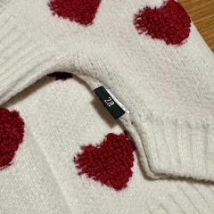 CHENCHENMA ハートセーター　サイズ73　の画像