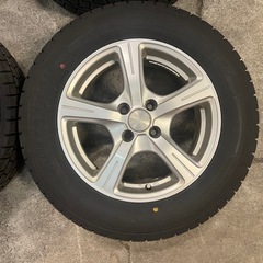 バリ山■24年製 GOOD YEAR ICENAVI 7 195/65R15 15インチ 6J +43 カローラフィールダー等に アイスナビ７ グッドイヤー スタッドレスタイヤ ヴィッツ アクア ヤリス フィット パッソ マーチ デミオ　等にの画像