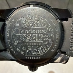 Tendence ブラック ラウンドフェイス 時計の画像