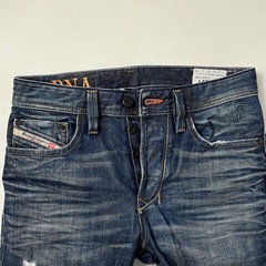 DIESEL ディーゼル LARKEE 008Y3 レギュラーストレート インディゴ ストレッチ デニムパンツ ジーンズ W26 正規品の画像