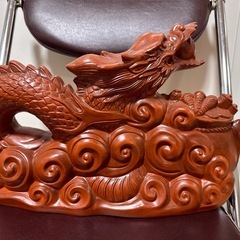 風水置物　龍＆馬　土製（陶器）インテリア の画像