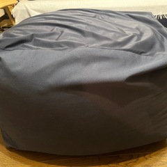 【無印良品】 大きいクッション ネイビーの画像