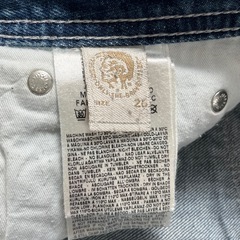 DIESEL ディーゼル LARKEE-ZIP 008B9 ストレート インディゴ ストレッチ デニムパンツ ジーンズ W26の画像