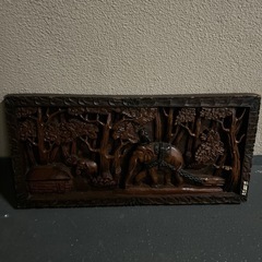 ASIAN木目調置き物の画像