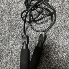 縄跳び ラバーグリップ ブラックの画像
