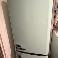 （11/29,30に引き取ってくださる方限定）エメラルドグリーン 130L 冷蔵庫 若干ジャンク品の画像