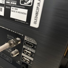 引越　約2年使用　美品　テレビ　48型　テレビボード　リモコン新品　購入金額半額の以下　有機EL テレビ　テレビ台　禁煙　ペット無　HDMI付　  の画像