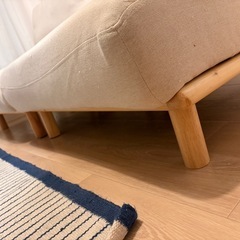 ローソファ2人掛けの画像