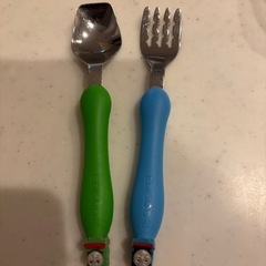 トーマス 子供用フォーク スプーンセットの画像