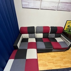 L字ソファーの画像