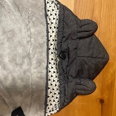 抱っこ紐 ベビーカー　防寒ケープ グレーデニムの画像