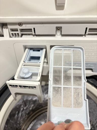 ★美品★SHARP 縦型乾燥洗濯機 ES-TX8G-W (洗濯8.0kg /乾燥4.5kg /ヒーター乾燥)