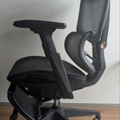 Flexispot C7 Pro オフィスチェア ブラック オットマン付きの画像