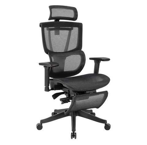 Flexispot C7 Pro オフィスチェア ブラック オットマン付き