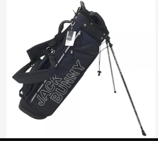 新品未使用JACK BUNNYジャックバニー スタンド式キャディバッグ ネイビー