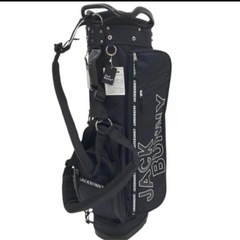 新品未使用JACK BUNNYジャックバニー スタンド式キャディバッグ ネイビーの画像