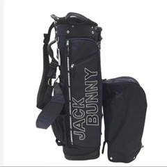 新品未使用JACK BUNNYジャックバニー スタンド式キャディバッグ ネイビーの画像