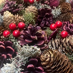 クリスマスリースの画像