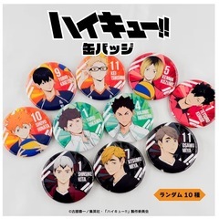 ハイキュー!! 缶バッジ 1BOX (10個入)の画像