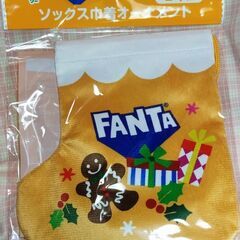 【新品未開封】QooとFANTAのソックス型巾着袋 4種セットの画像