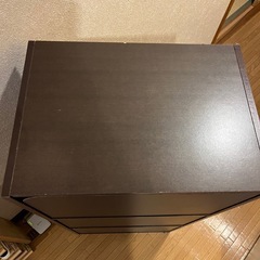 カラーボックス　三段ボックス　茶色　の画像