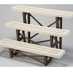 外山産業　フラワースタンド 3段900 マロン色の画像