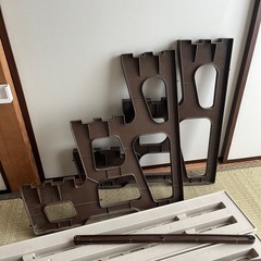 外山産業　フラワースタンド 3段900 マロン色の画像