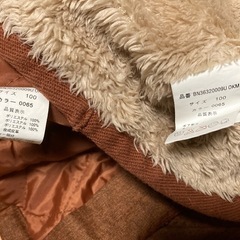 子供服／ブラウンジャケット 100cmの画像