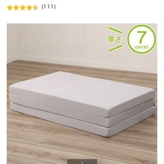 ベッドフレーム&マットレス(セミダブル)
の画像