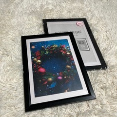 ポスターフレーム 額縁 写真入れ ホワイト ブラックの画像