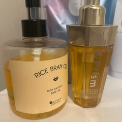 シャンプー、トリートメント、ヘアオイル、ボディオイルの画像